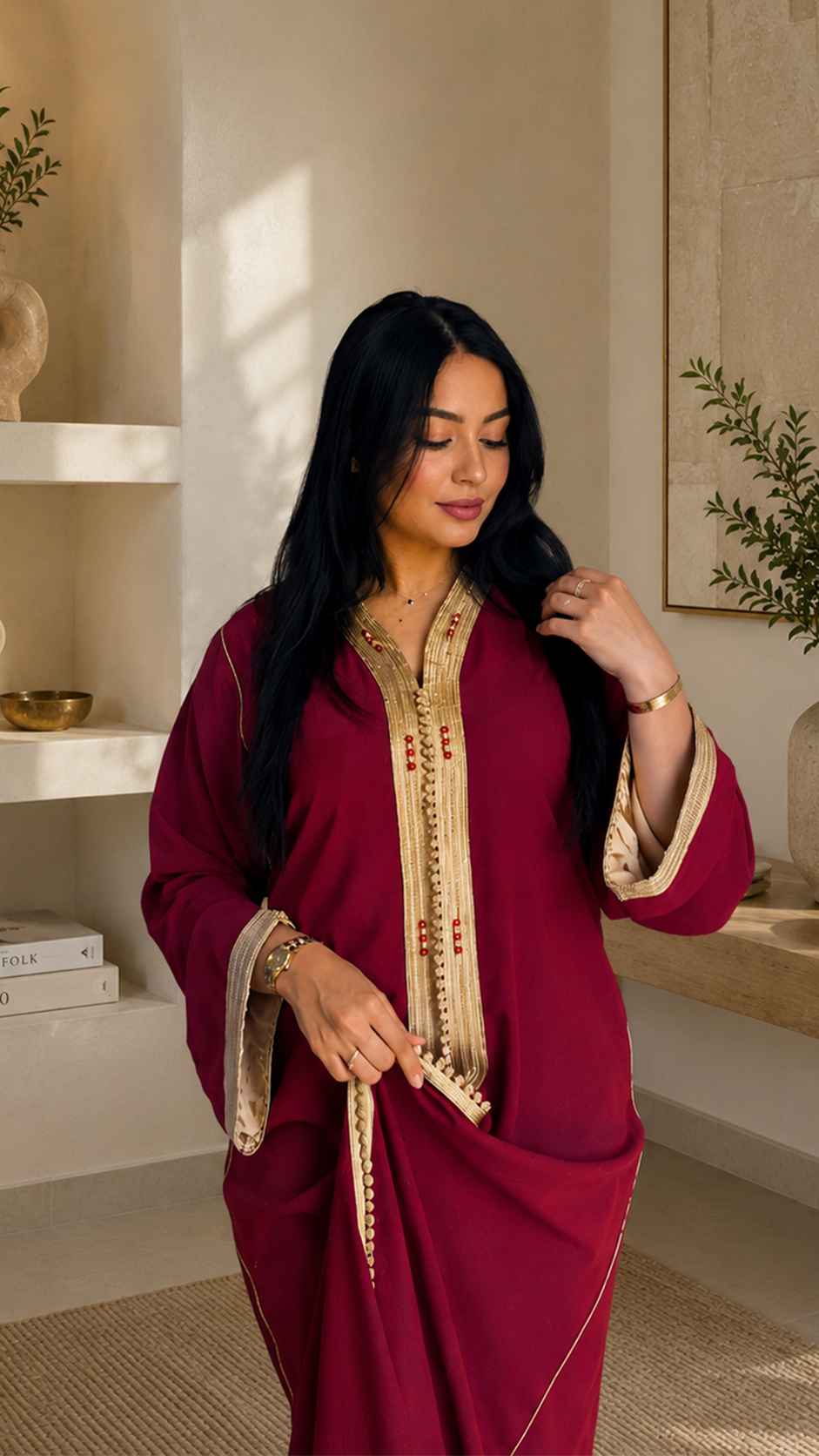 Caftan Bordeaux Impérial